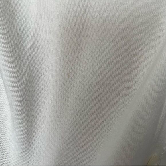 [xs/s] GAP Women’s White Ribbed Knit 100% Cotton Button Down 90s Baby Cardigan - Picture 10 of 15